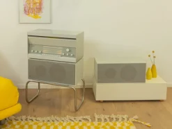 Pamono 3 & L 40 Speakers by Dieter Rams for Braun Atelier, 1960s><noscript><img width=