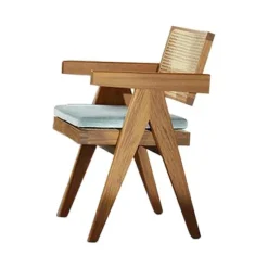 New Pamono 051 Capitol Complex Office Chair with Cushion by Pierre Jeanneret for Cassina