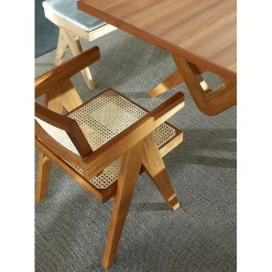 New Pamono 051 Capitol Complex Office Chair with Cushion by Pierre Jeanneret for Cassina
