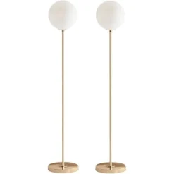 Pamono 06 Dimmable Brass Floor Lamps by Magic Circus Editions, Set of 2