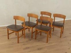 Pamono 3236 Dining Chairs by Børge Mogensen for Fredericia, 1950s, Set of 5> Dining Tables & Sets