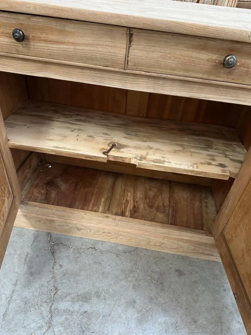 Pamono 4 Door Elm Sideboard, 19th Century> Sideboards & Buffets