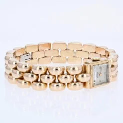 Pamono 18 Karat French Yellow Gold Ladys Watch, 1960s><noscript><img width=
