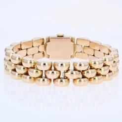 Pamono 18 Karat French Yellow Gold Ladys Watch, 1960s><noscript><img width=
