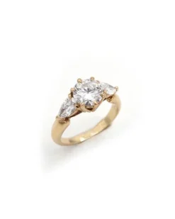 Pamono 18 Karat Gold and Diamond Engagement Ring> Rings