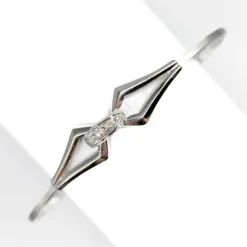 New Pamono 18 Karat Gold Bracelet with Moissanites