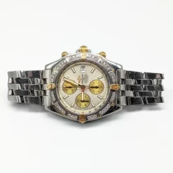 Online Pamono 18 Karat Gold Crosswind Watch with Diamonds from Breitling