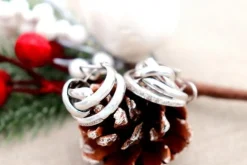 Pamono 18 Karat Gold Earrings with Brilliant-Cut Diamonds, Set of 2><noscript><img width=