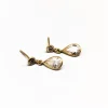 Pamono 18 Karat Gold Earrings with Stones, Set of 2> Earrings