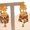 New Pamono 18 Karat Gold Filigree Earrings, Set of 2