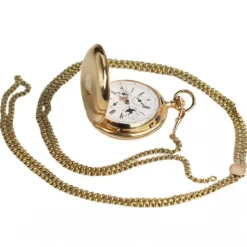 Pamono 14 Karat Gold Pocket Watch with Repeater from Reyem Frères Locle, Switzerland, 1900s><noscript><img width=
