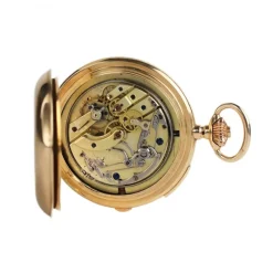 Pamono 14 Karat Gold Pocket Watch with Repeater from Reyem Frères Locle, Switzerland, 1900s><noscript><img width=