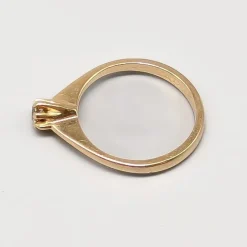 Pamono 18 Karat Gold Ring with White Stone> Rings