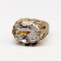 Pamono 18 Karat Gold Ring with White Stone> Rings