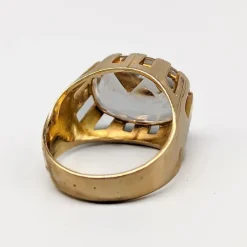 Pamono 18 Karat Gold Ring with White Stone> Rings