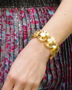 Pamono 18 Karat Gold Tank Bracelet