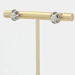 Pamono 18 Karat White Gold Earrings, 1920s, Set of 2><noscript><img width=