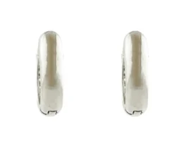Pamono 18 Karat White Gold Hoop Earrings with Diamonds, Set of 2> Earrings