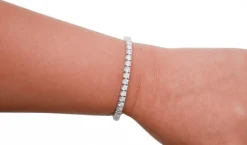 Pamono 18 Karat White Gold Tennis Bracelet with Diamonds><noscript><img width=