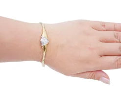 New Pamono 18 Karat Yellow and White Gold Bracelet with Diamonds