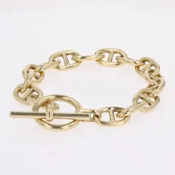 Pamono 18 Karat Yellow Gold Navy Mesh Bracelet, 1960s><noscript><img width=