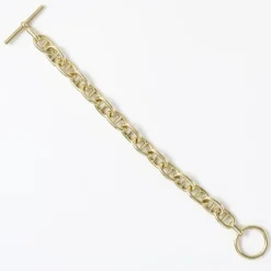 Pamono 18 Karat Yellow Gold Navy Mesh Bracelet, 1960s><noscript><img width=