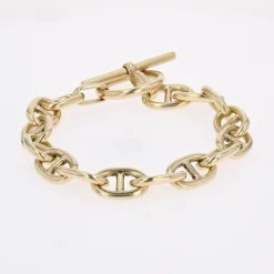 Pamono 18 Karat Yellow Gold Navy Mesh Bracelet, 1960s><noscript><img width=