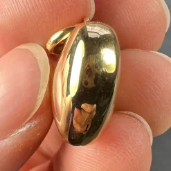 Sale Pamono 18 Karat Yellow Gold Puffy Love Heart Charm Pendant, 1980s