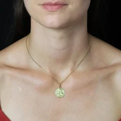 Pamono 18 Karat Yellow Gold Scapular Medal Pendant> Necklaces