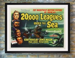 Pamono 20000 Leagues Under the Sea Movie Poster, United Kingdom, 1955> Posters|Wall Decor