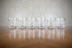 Pamono 320 ml Crystal Whiskey Lowball Glasses by Huta Julia, Set of 6> Tabletop|Glassware