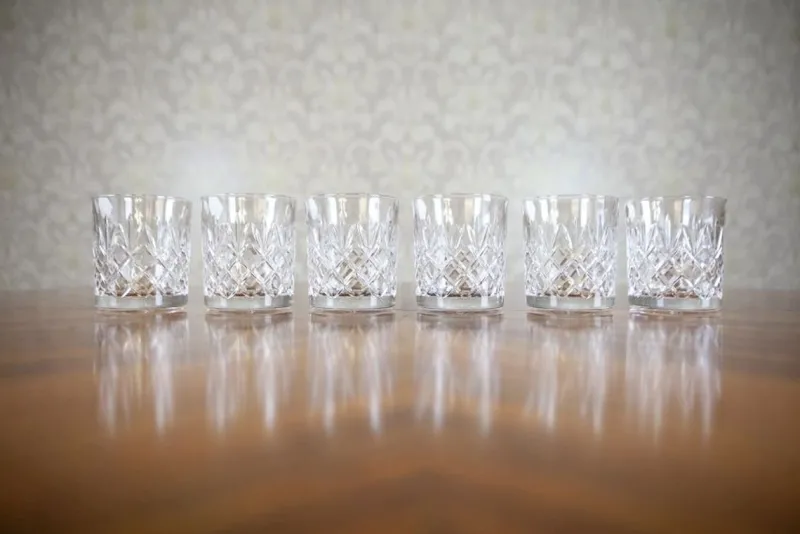 Pamono 320 ml Crystal Whiskey Lowball Glasses by Huta Julia, Set of 6> Tabletop|Glassware