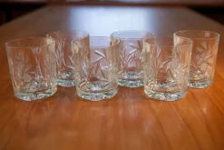 Pamono 320 ml Crystal Whiskey Lowball Glasses by Huta Julia, Set of 6> Tabletop