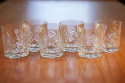 Pamono 320 ml Crystal Whiskey Lowball Glasses by Huta Julia, Set of 6> Tabletop