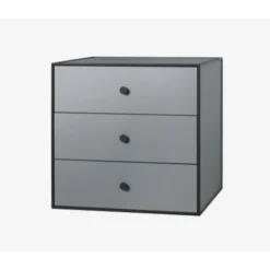 Pamono 49 Oak Frame Box with 3 Drawers by Lassen><noscript><img width=