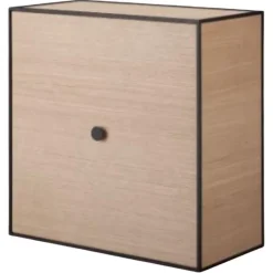 Pamono 42 Oak Frame Box with Door by Lassen> Trunks, Crates & Baskets