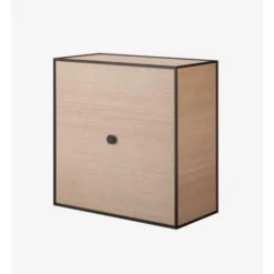 Pamono 42 Oak Frame Box with Door by Lassen> Trunks, Crates & Baskets
