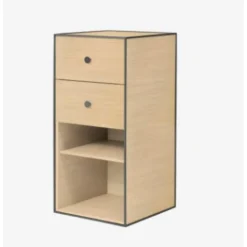 Pamono 70 Oak Frame Box with Shelf by Lassen> Trunks, Crates & Baskets