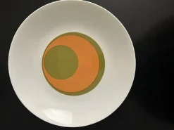 Pamono 17 Plates and Two Dishes in Bareuther Porcelain, 1970s, Set of 19> Dinner Plates & Bowls