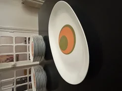 Pamono 17 Plates and Two Dishes in Bareuther Porcelain, 1970s, Set of 19><noscript><img width=