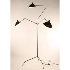 Hot Pamono 3 Rotating Arms Floor Lamp by Serge Mouille