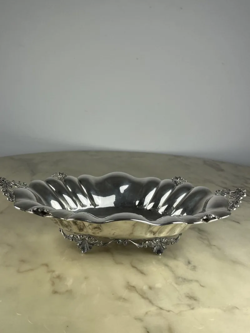 Pamono 800 Silver Centerpiece, Italy, 1980s> Dinnerware Accessories