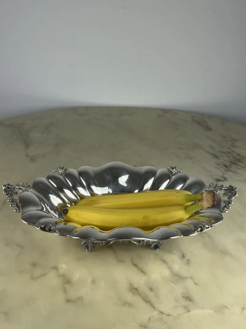 Pamono 800 Silver Centerpiece, Italy, 1980s> Dinnerware Accessories