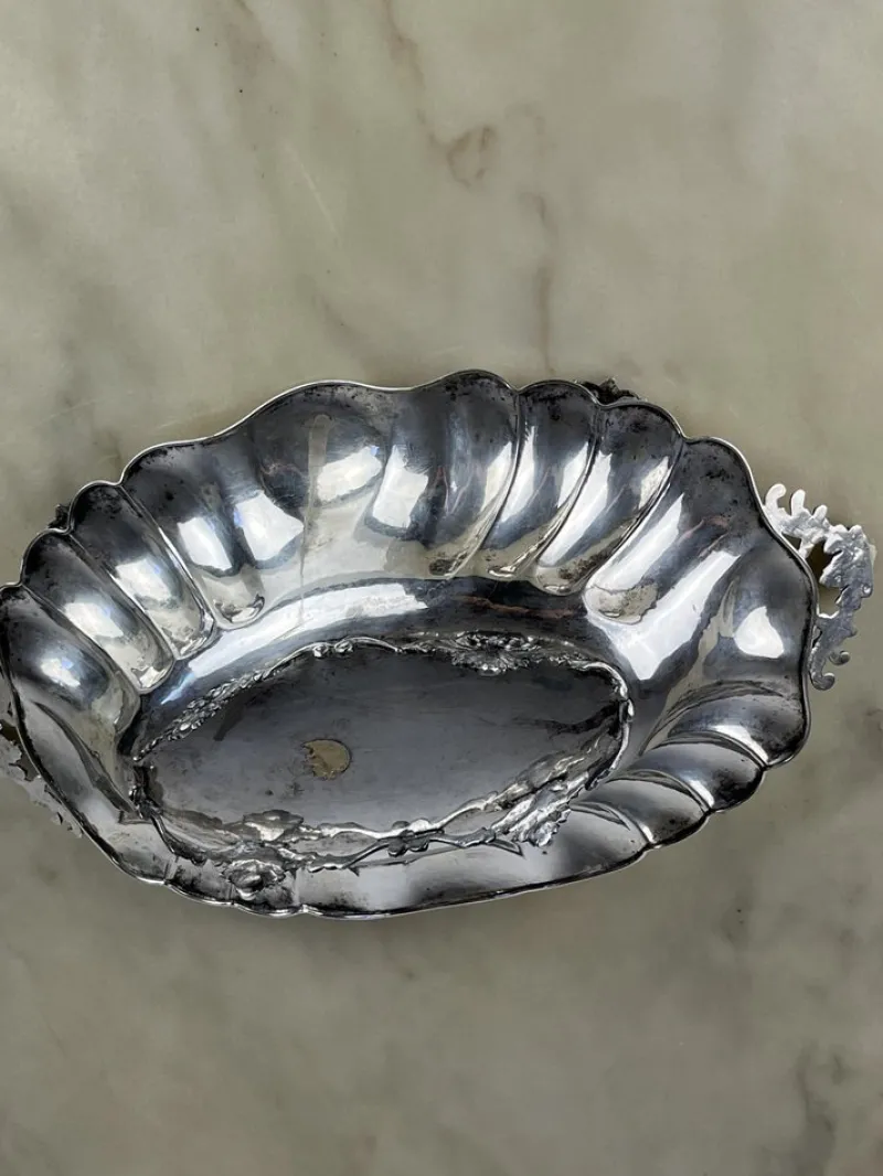 Pamono 800 Silver Centerpiece, Italy, 1980s> Dinnerware Accessories