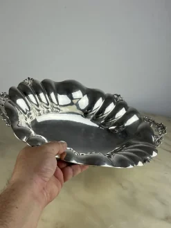 Pamono 800 Silver Centerpiece, Italy, 1980s><noscript><img width=