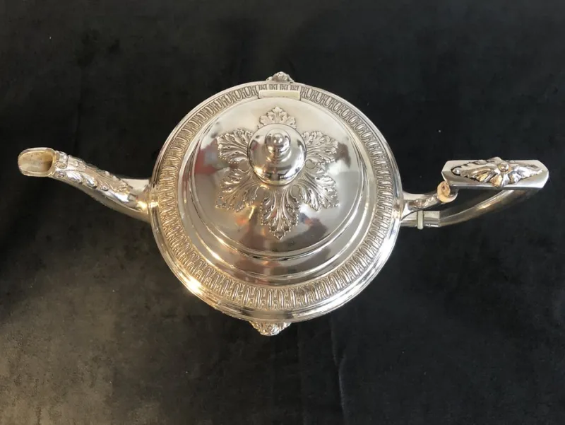 Online Pamono 800 Silver Coffee or Tea Service by W. Lameyer & Sohn, Hannover, 1888, Set of 5