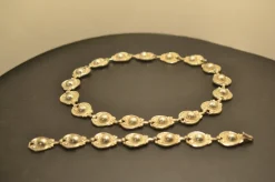 Sale Pamono 925 Silver Necklace and Bracelet by Margot de Taxco, 1940s, Set of 2