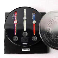 Pamono 100 Years of Cinema 1895-1995 Watches from Swatch, Set of 4> Watches
