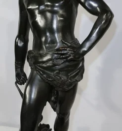 Online Pamono A. Gaudez, David, Late 19th Century, Bronze