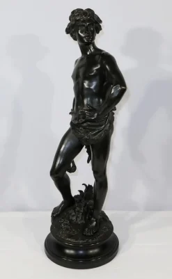 Online Pamono A. Gaudez, David, Late 19th Century, Bronze